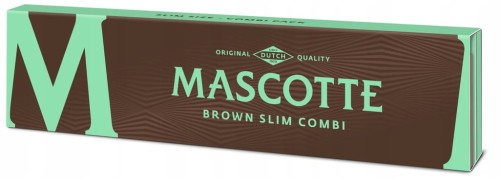 BIBUŁKI BLETKI MASCOTTE SLIM BROWN+ FILTRY 34SZT/OP