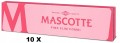 10 X BIBUŁKI BLETKI MASCOTTE PINK SLIM + FILTRY 34SZT/OP