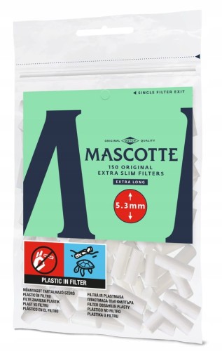 FILTRY MASCOTTE EXTRA SLIM EXTRA LONG 5,3MM 150 SZT