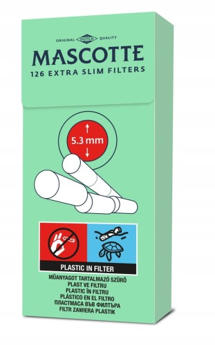 FILTRY MASCOTTE EXTRA SLIM BOX 5,3MM 126 SZT