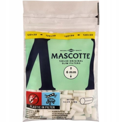 FILTRY MASCOTTE SLIM 6MM 150 SZT