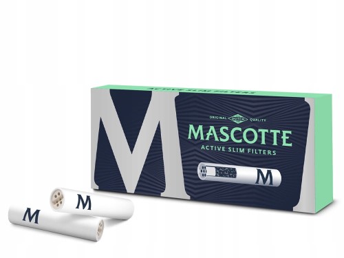 FILTRY MASCOTTE SLIM 6MM Z AKTYWNYM WĘGLEM A'10