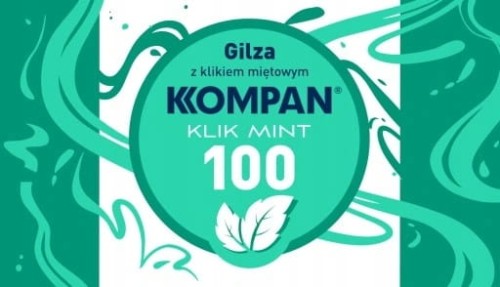 GILZY PAPIEROSOWE KOMPAN KLIK MINT 100 SZT