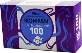 GILZY PAPIEROSOWE KOMPAN KLIK JAGODA 100 SZT