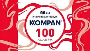 GILZY PAPIEROSOWE KOMPAN KLASYK 100 SZT