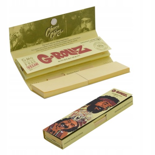 BIBUŁKI BLETKI G-ROLLZ CHEECH&CHONG ORGANIC HEMP KS+FILTER