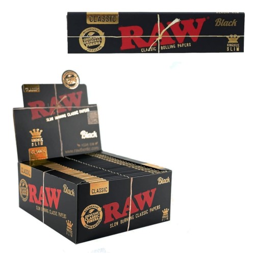 Bibułki RAW SLIM CLASSIC KS BLACK
