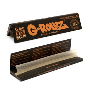 BIBUŁKI G-ROLLZ  UNBLEACHED EXTRA THIN KS BROWN